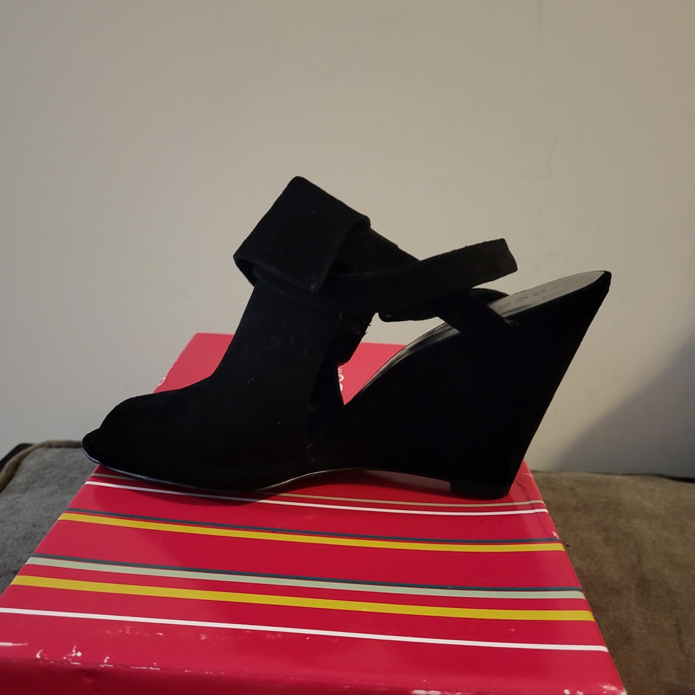 BCBGirls Black Wedge Heels